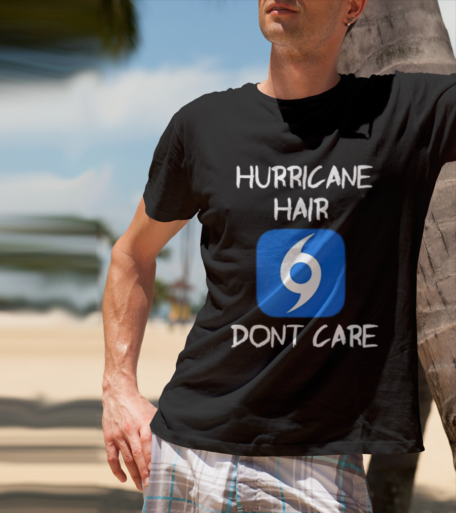 Hurricane Hair Don't Care Blue T-Shirt