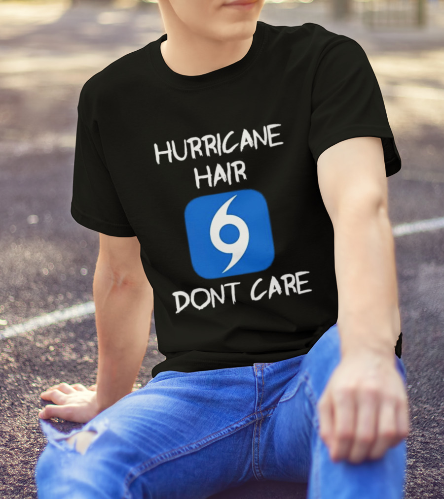Hurricane Hair Don't Care Blue T-Shirt