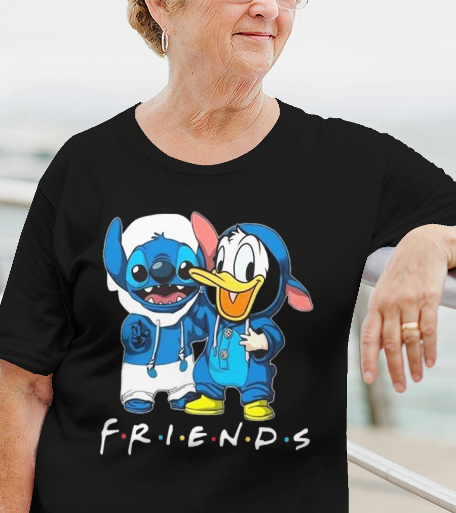 Friends Stitch And Donald Duck Disney Best Friends For Life T-Shirt