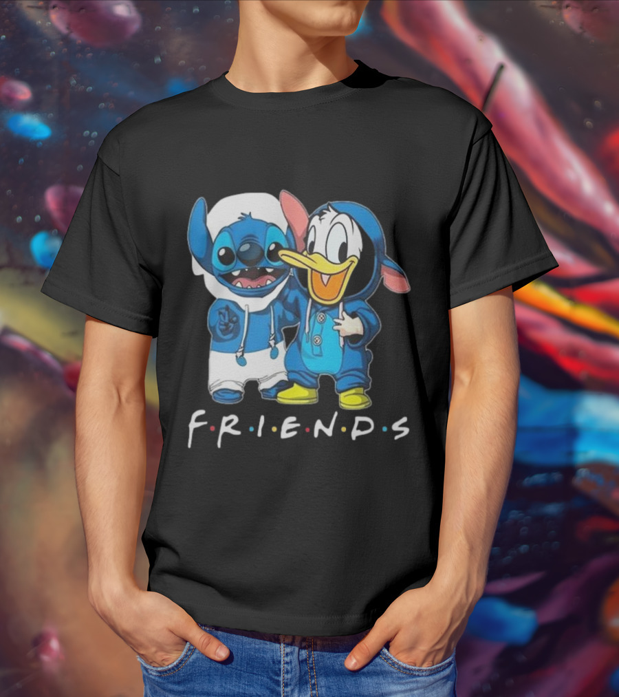 Friends Stitch And Donald Duck Disney Best Friends For Life T-Shirt
