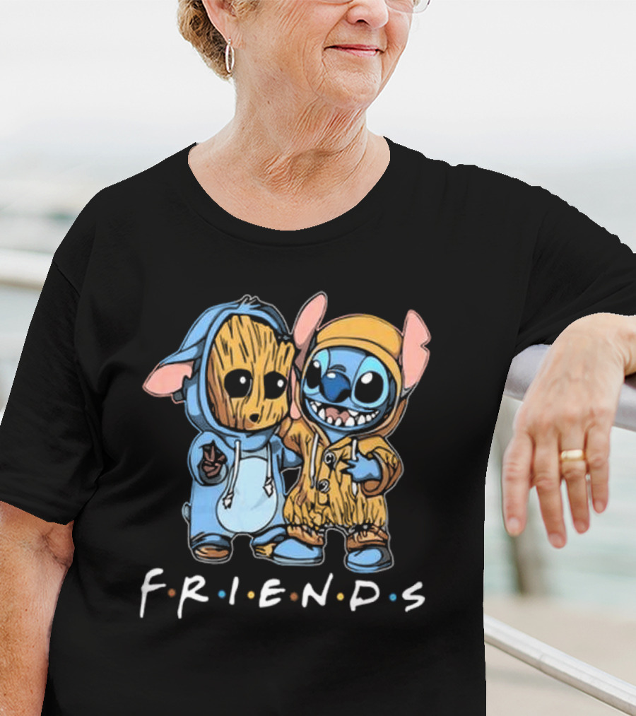 Stitch And Groot Disney Marvel Friends Best Buddies T-Shirt