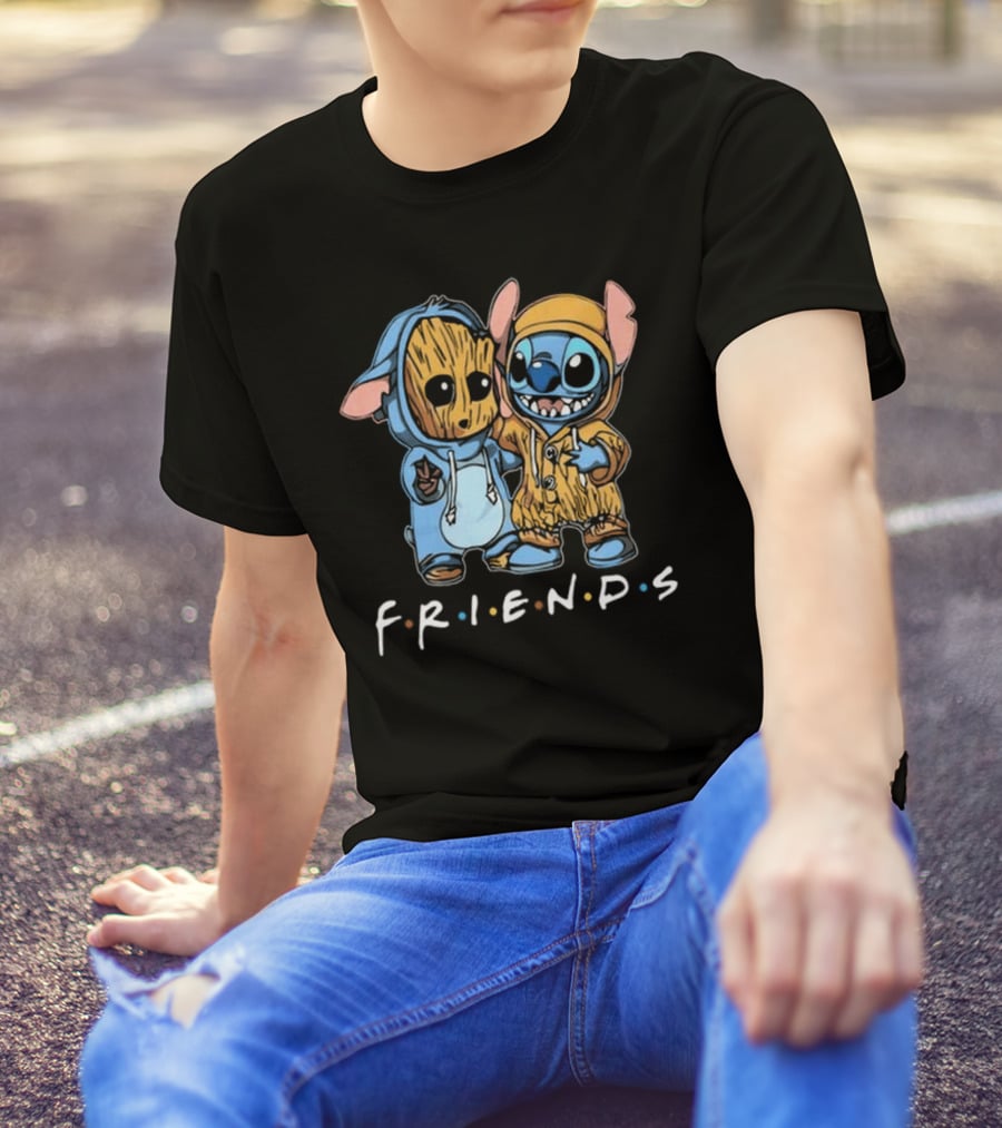 Stitch And Groot Disney Marvel Friends Best Buddies T-Shirt