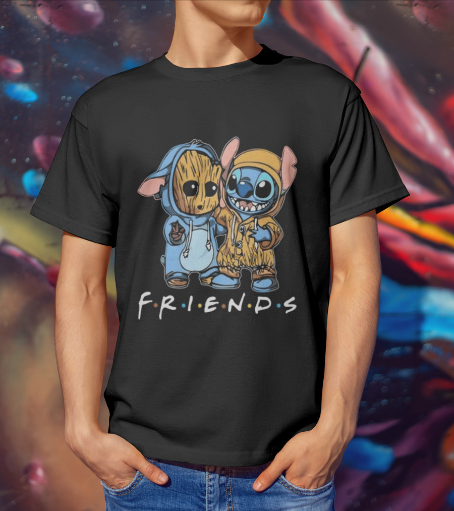 Stitch And Groot Disney Marvel Friends Best Buddies T-Shirt