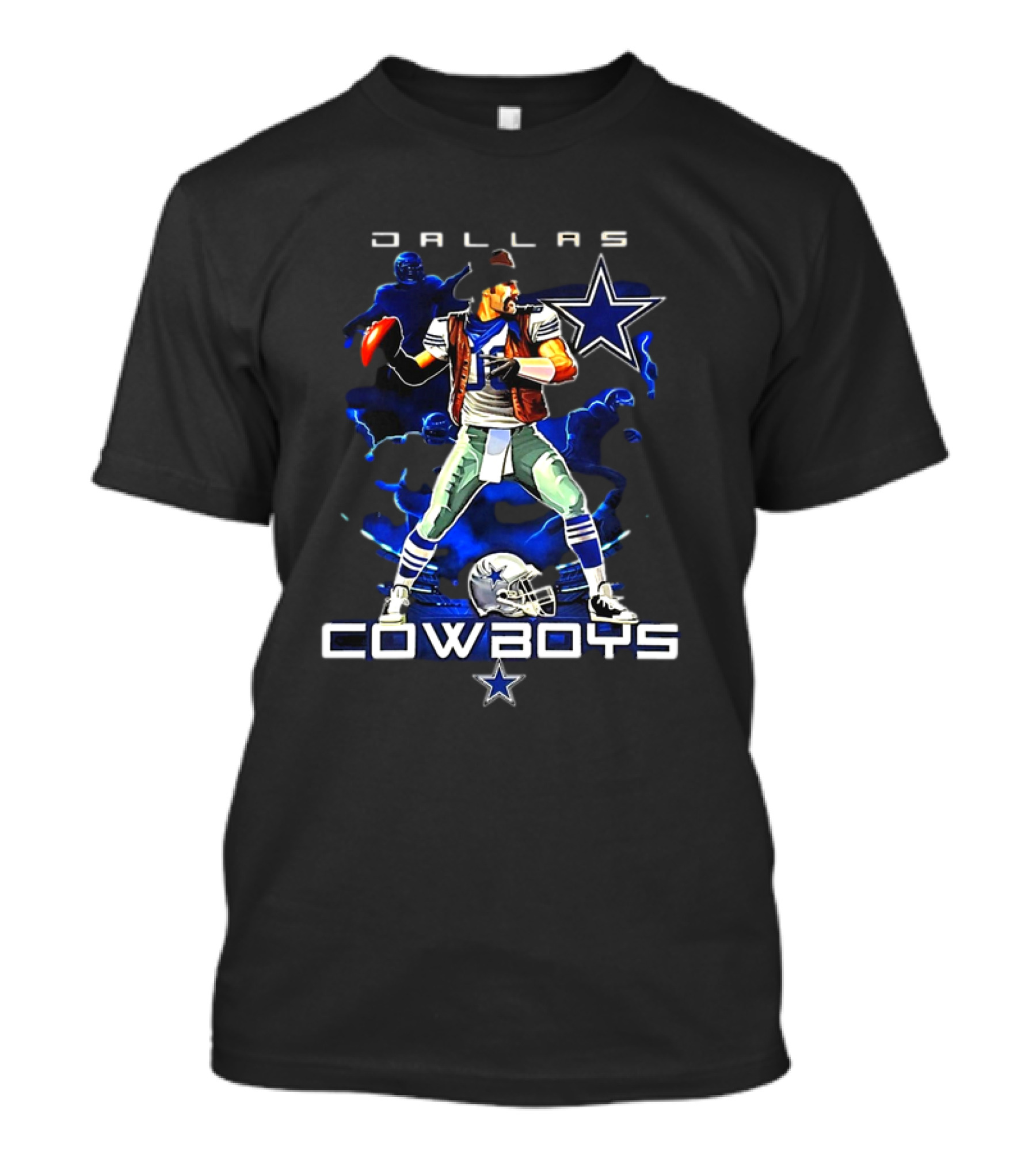 Dallas Cowboys NFL Football Player Graphic With Star T-Shirt