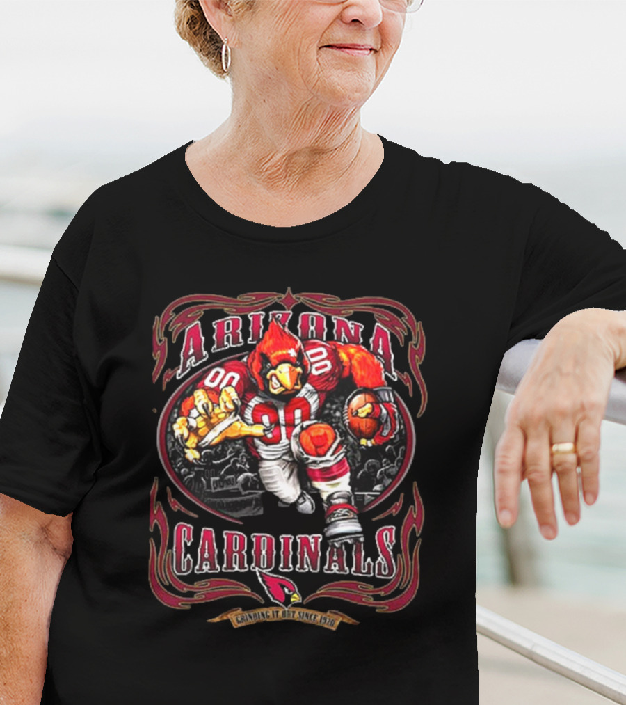 Arizona Cardinals Mascot Grinding It Out Since 1970 T-Shirt