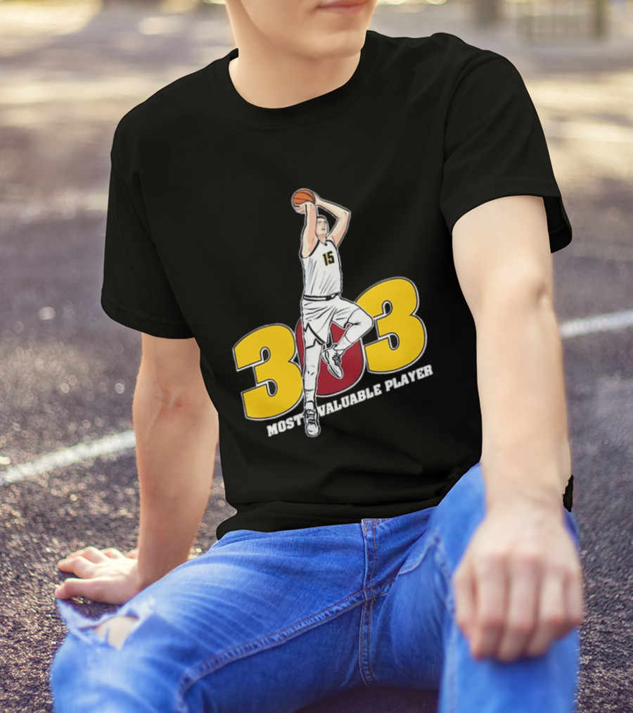 Nikola Jokic 303 Most Valuable Player Basketball 15 T-Shirt