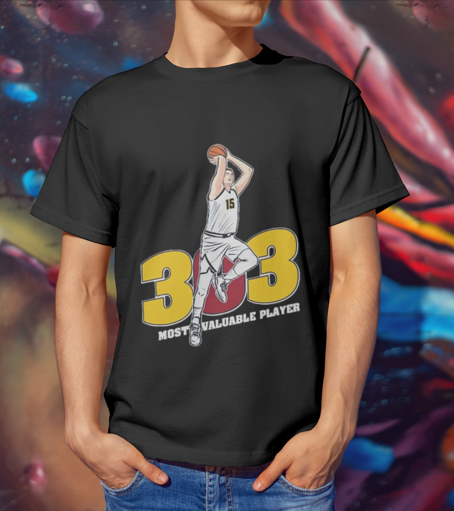 Nikola Jokic 303 Most Valuable Player Basketball 15 T-Shirt