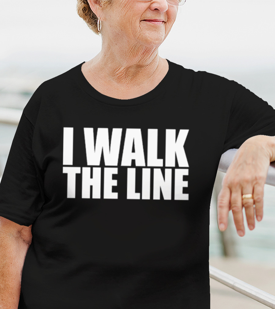 I Walk The Line Johnny Cash Song T-Shirt
