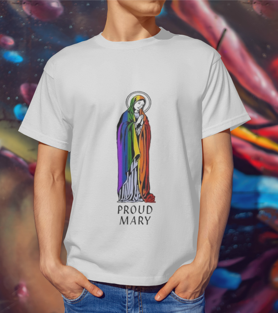 Proud Mary With Rainbow Pride Flag Colors T-Shirt