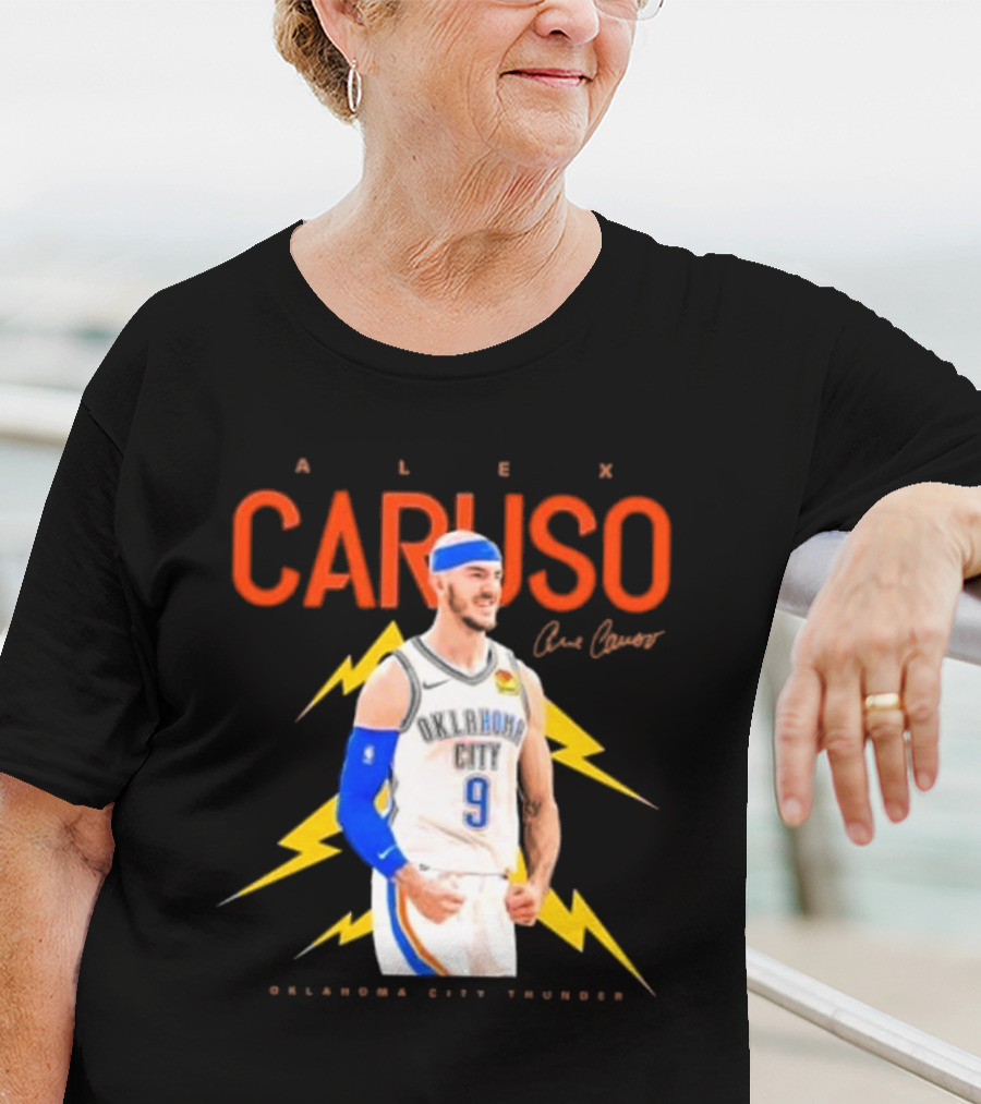 Alex Caruso Oklahoma City Thunder Basketball Superstar Signature T-Shirt