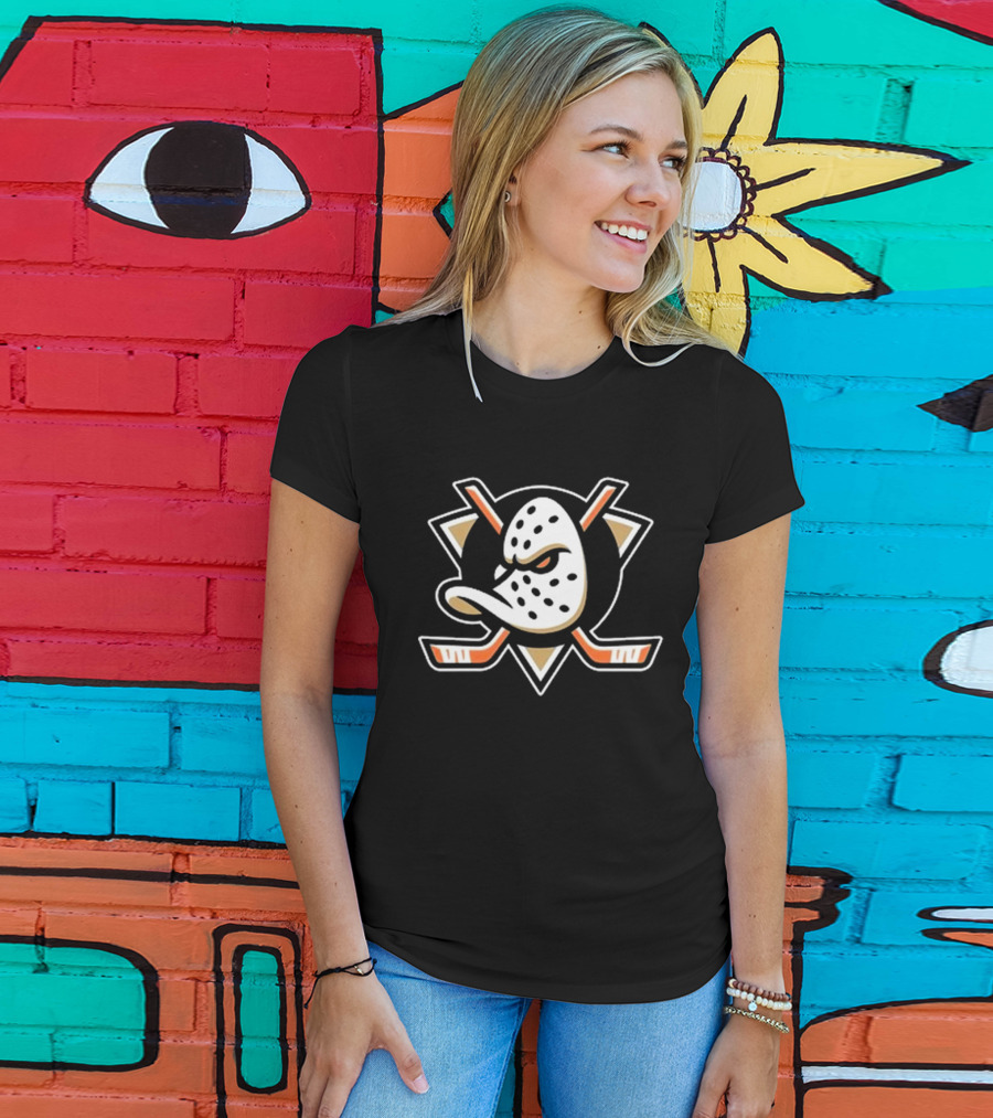 Anaheim Ducks Classic Hockey Mask Emblem Essential T-Shirt
