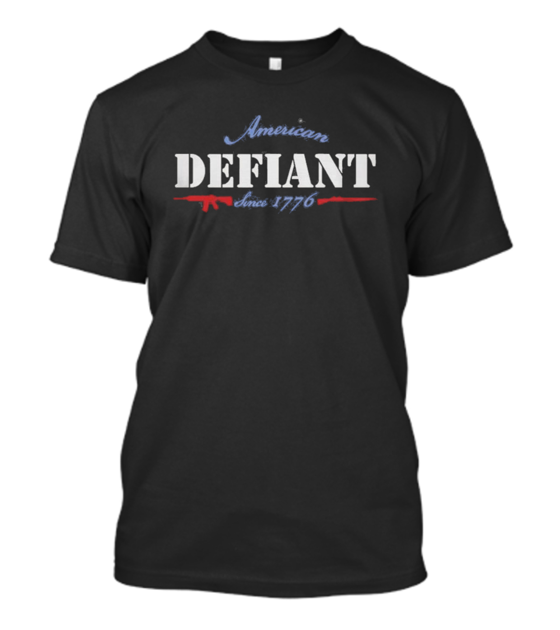 American Defiant Since 1776 Rifle Silhouette Patriotic T-Shirt
