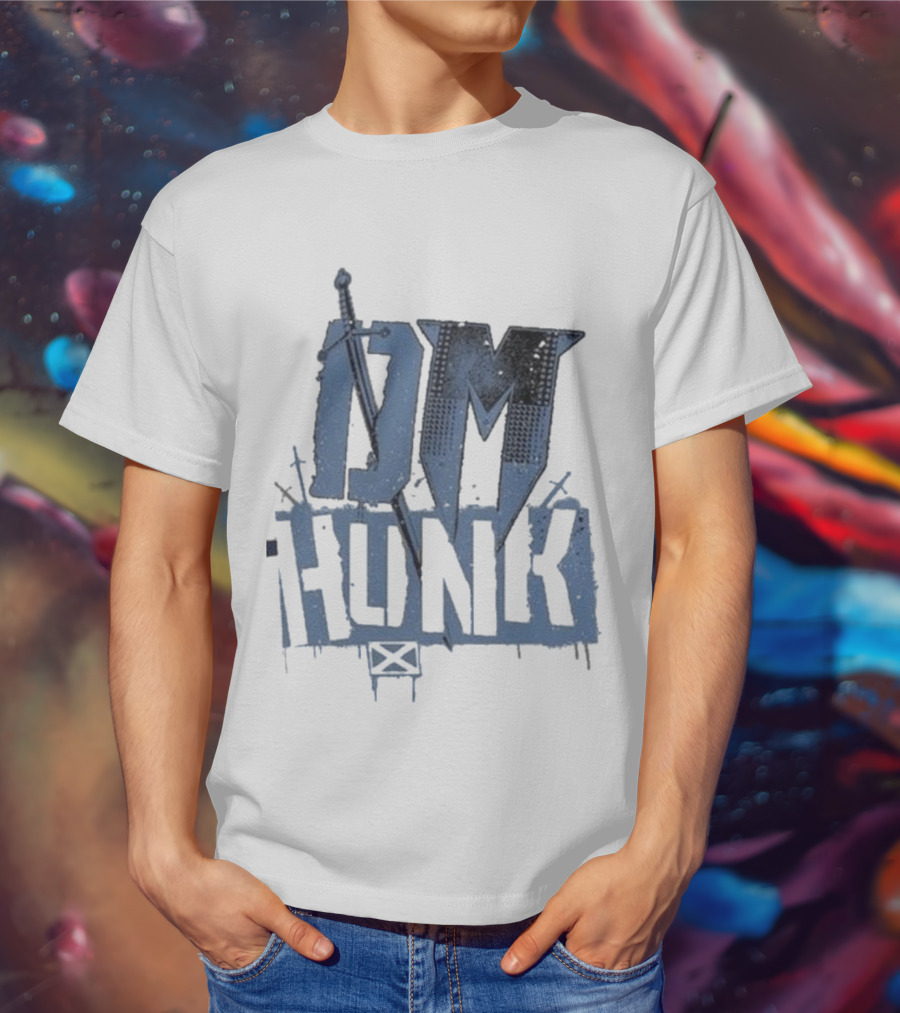 DM Hunk Sword Elements Drew Mcintyre Ringer T-Shirt