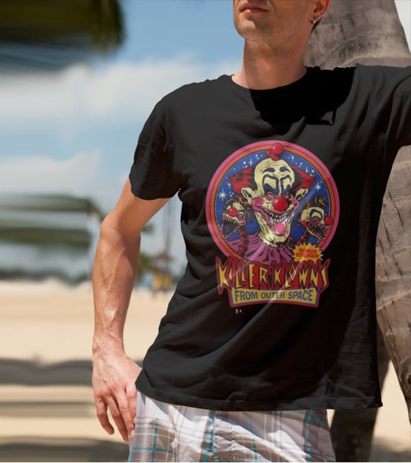 Killer Klowns From Outer Space Bonus Sticker T-Shirt