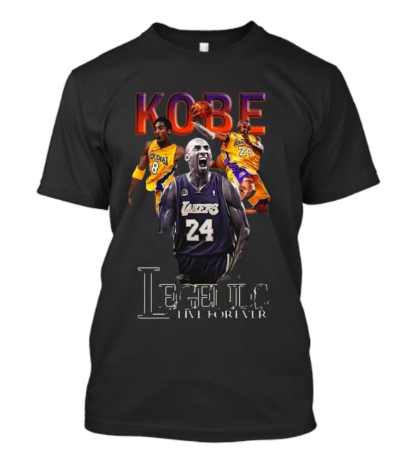 Kobe Bryant Legends Live Forever Lakers 24 Number 8 T-Shirt