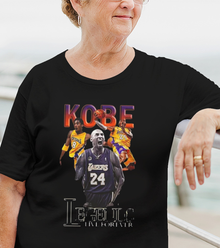 Kobe Bryant Legends Live Forever Lakers 24 Number 8 T-Shirt