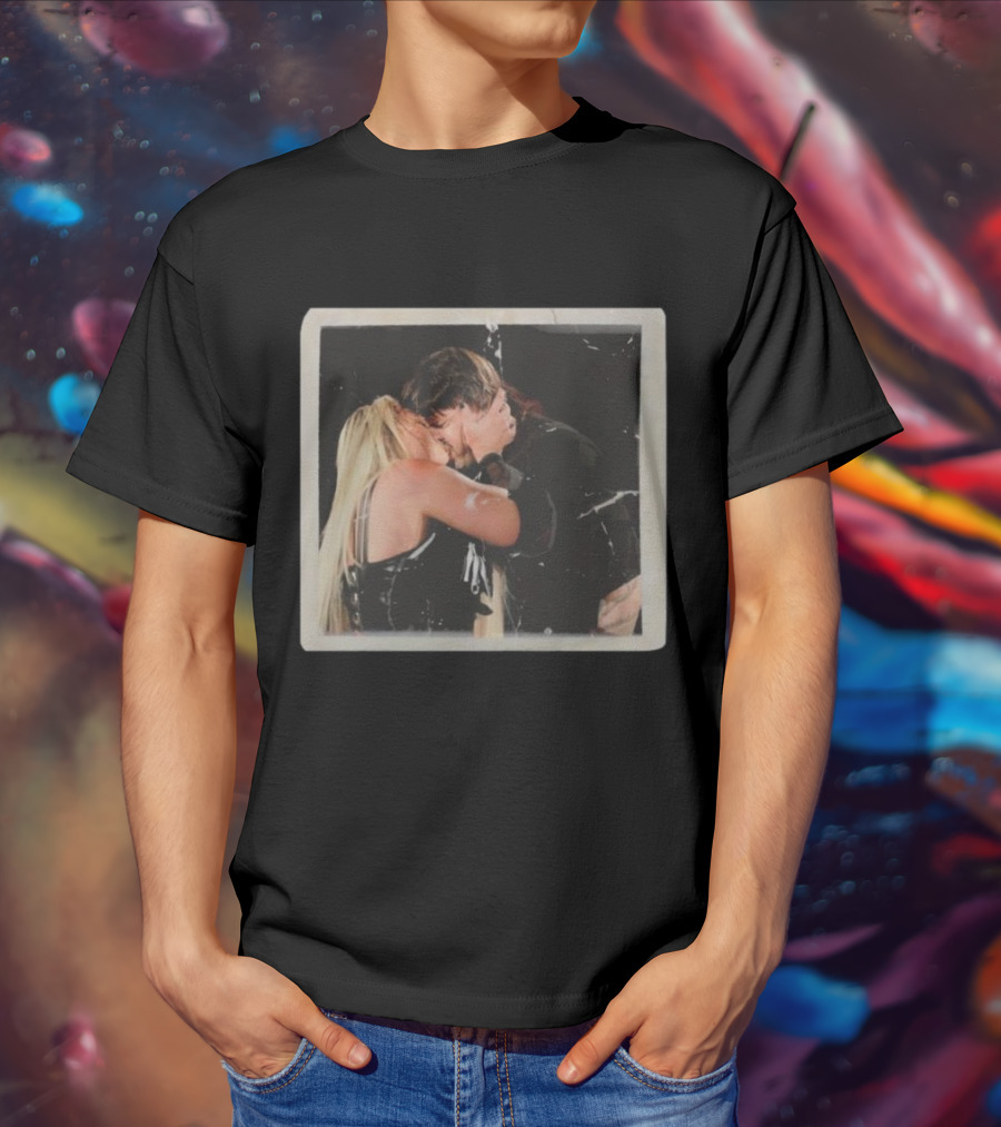Liv Morgan Dominik Mysterio Candid Kiss Moment T-Shirt