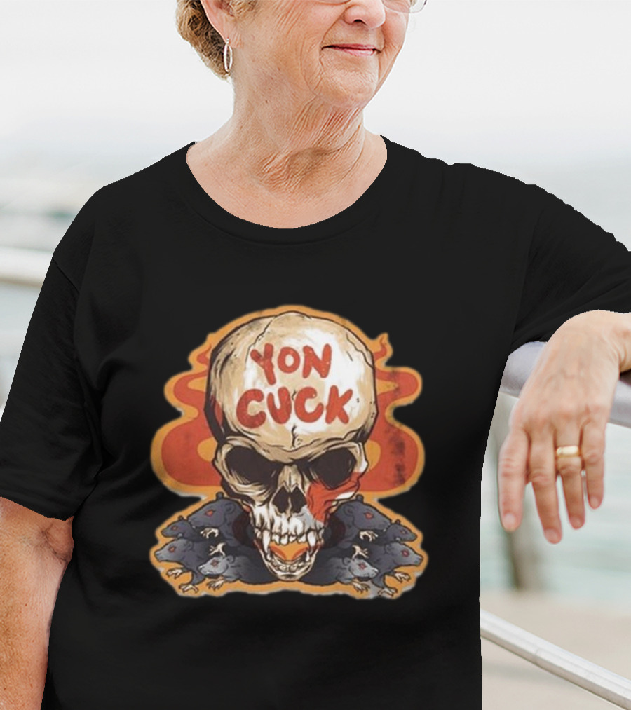 Mcelroy Yon Cuck Skull With Rats T-Shirt