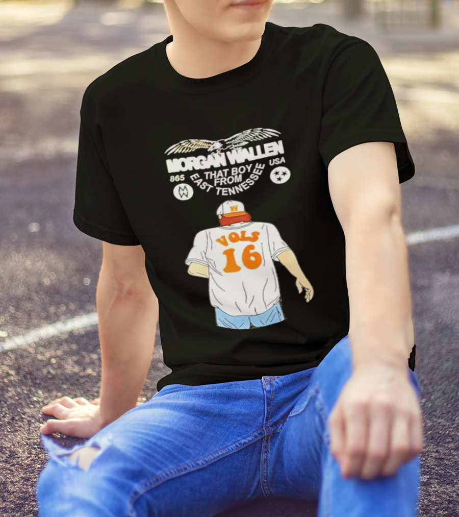 Morgan Wallen Vols 16 That Boy From East Tennessee USA 865 T-Shirt