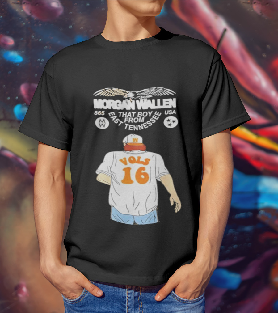 Morgan Wallen Vols 16 That Boy From East Tennessee USA 865 T-Shirt