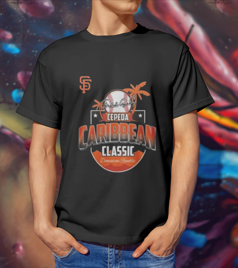 Cepeda Caribbean Classic Dominican Republic Giants Baseball T-Shirt
