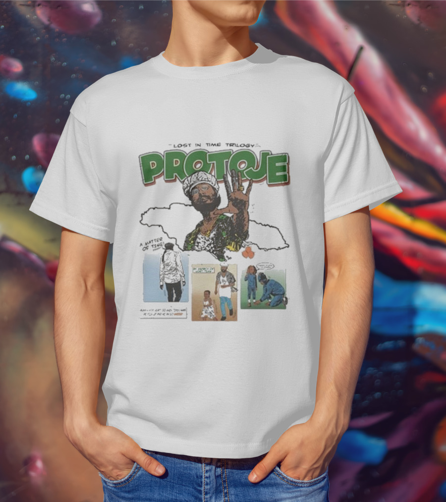 Protoje Lost In Time Trilogy Reggae Series Imagery And Covers T-Shirt