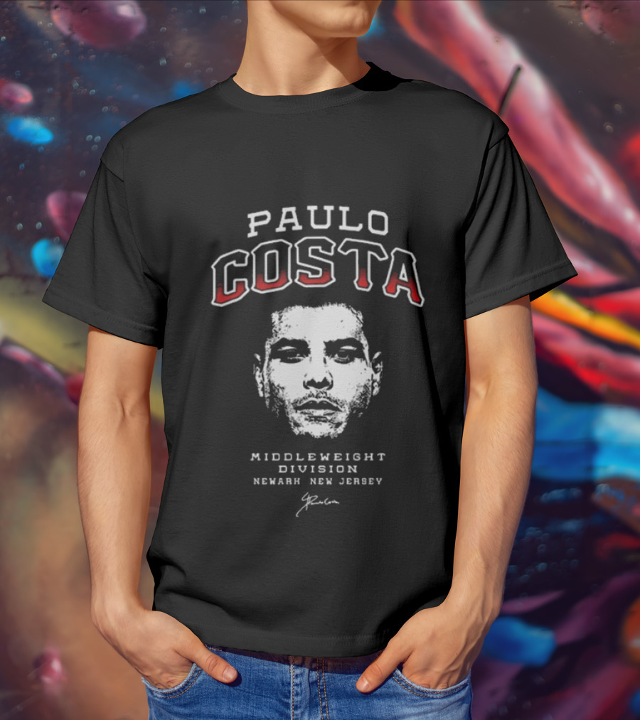 Paulo Costa Middleweight Division Newark New Jersey 302 Fight T-Shirt