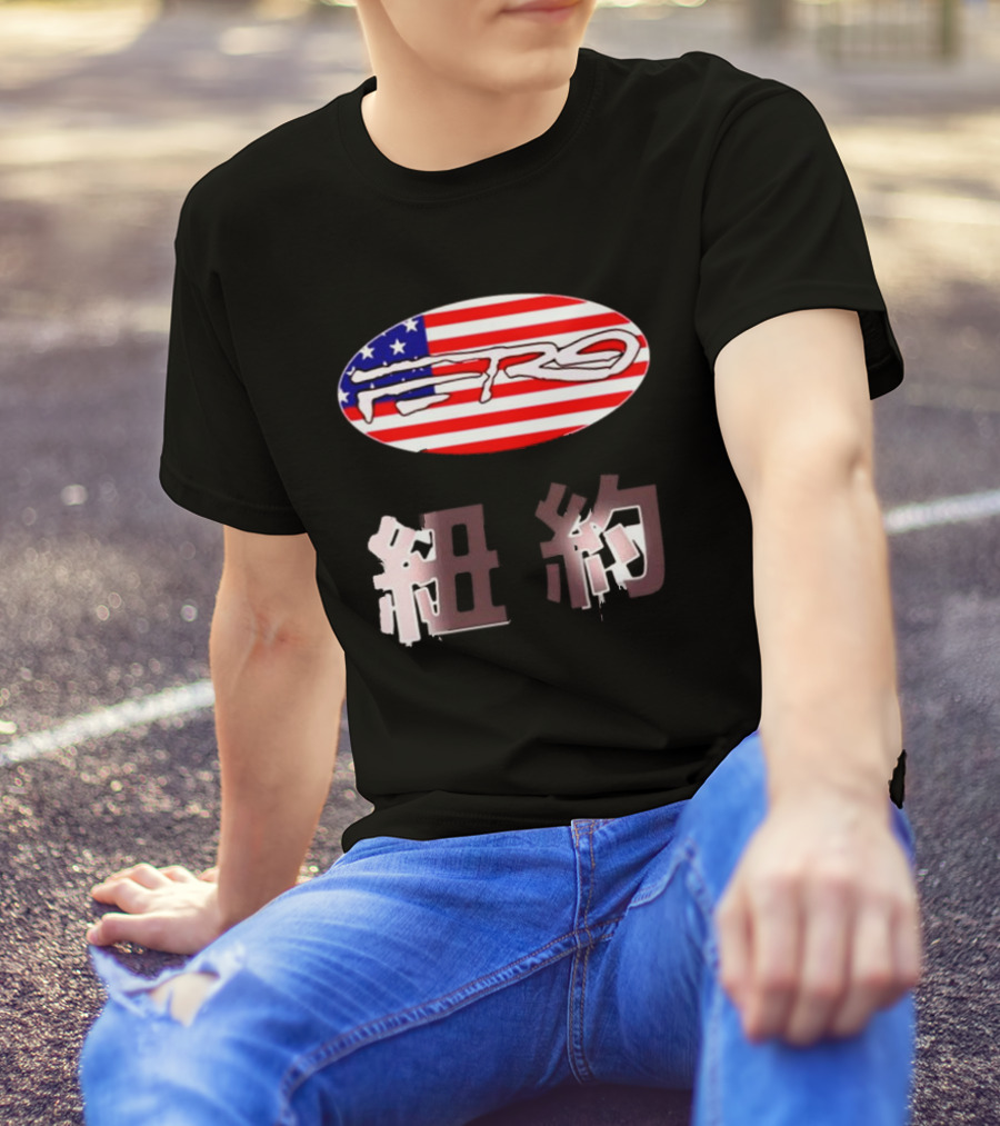 Awake NY Ferg American Flag Oval Logo T-Shirt