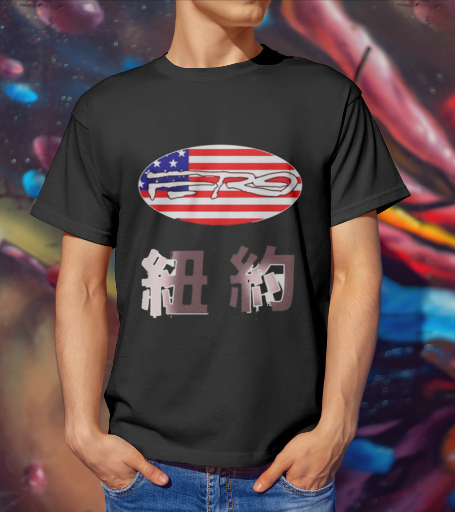 Awake NY Ferg American Flag Oval Logo T-Shirt