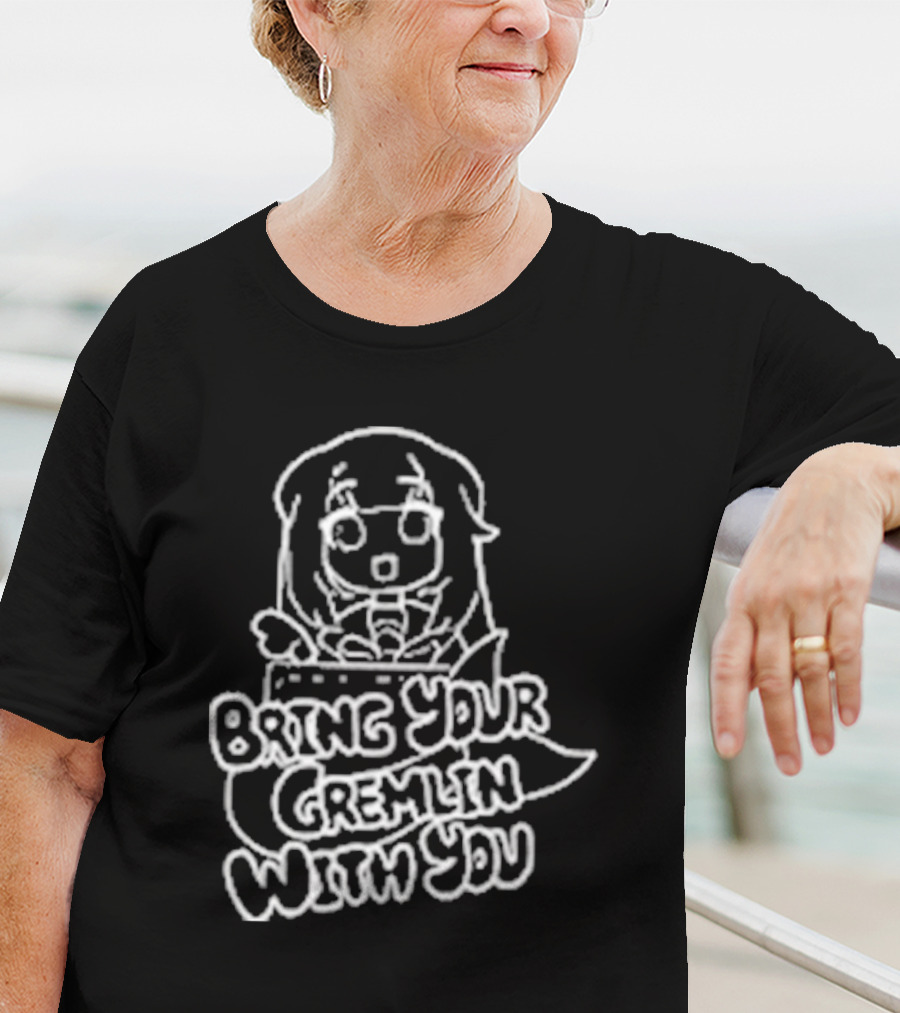 Bring Your Gremlin With You Anime Character Expression T-Shirt