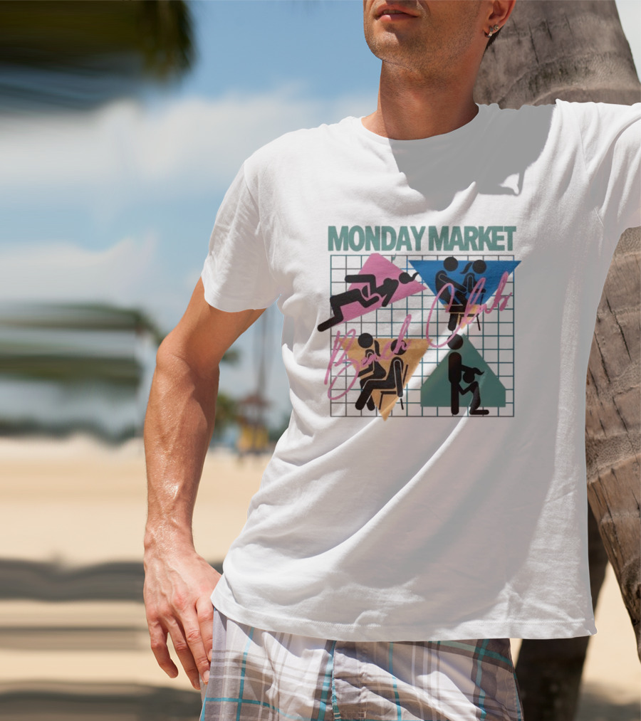 Monday Market Beach Club Geometric Leisure T-Shirt