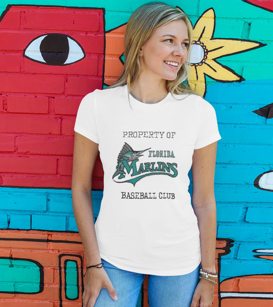 Property Of Florida Marlins Baseball Club T-Shirt