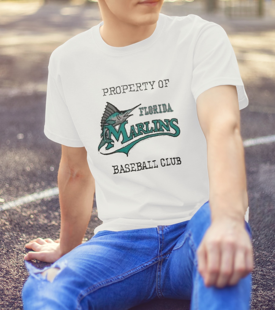 Property Of Florida Marlins Baseball Club T-Shirt