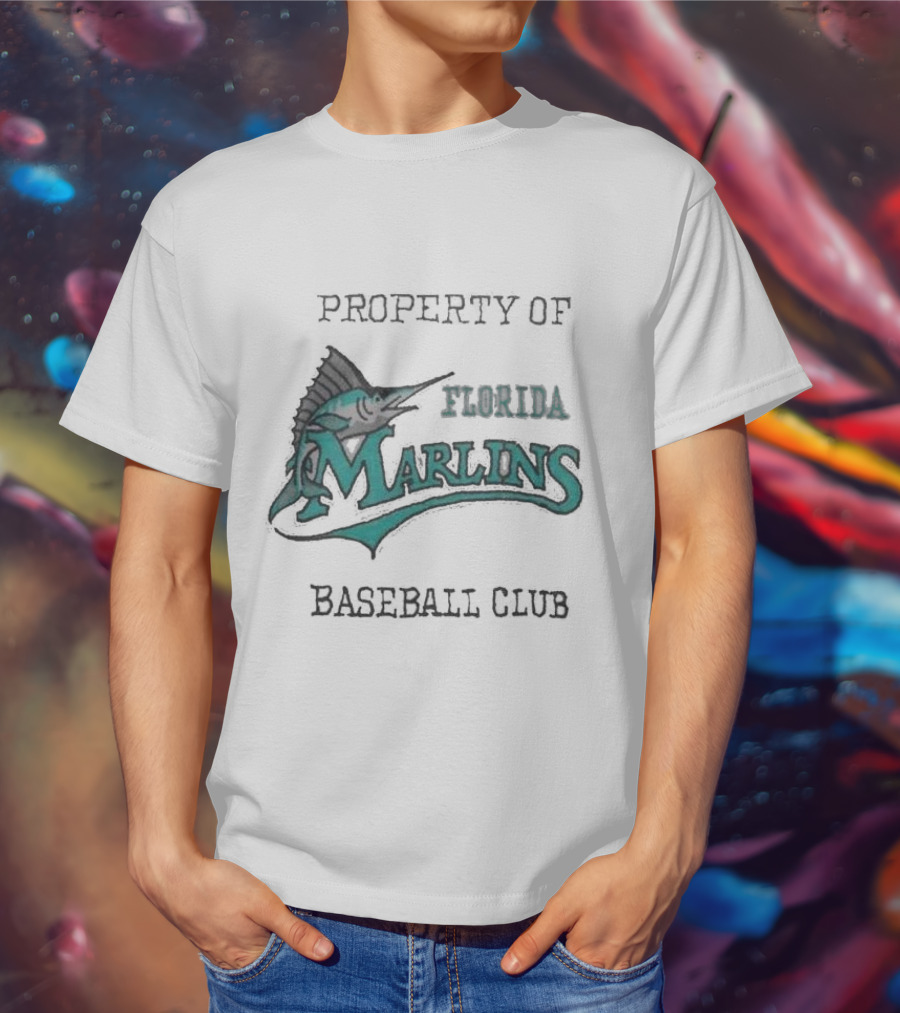 Property Of Florida Marlins Baseball Club T-Shirt