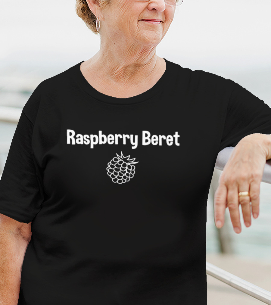 Raspberry Beret Prince Inspired Iconic Song Reference With Raspberry T-Shirt