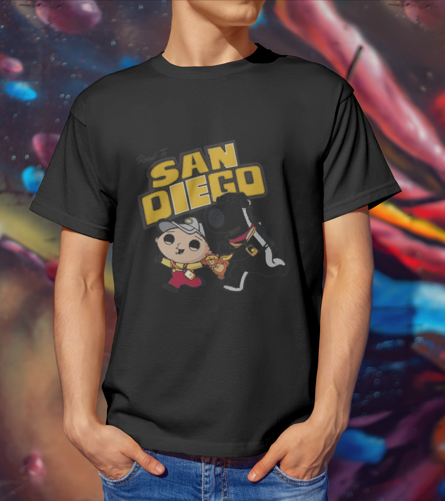 Road To San Diego Family Guy Inspired Stewie And Brian Adventure T-Shirt
