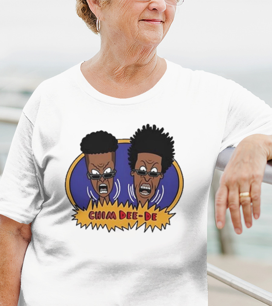 Chim Dee-De Beavis And Butt-Head Cartoon Characters With Bold Expressions T-Shirt