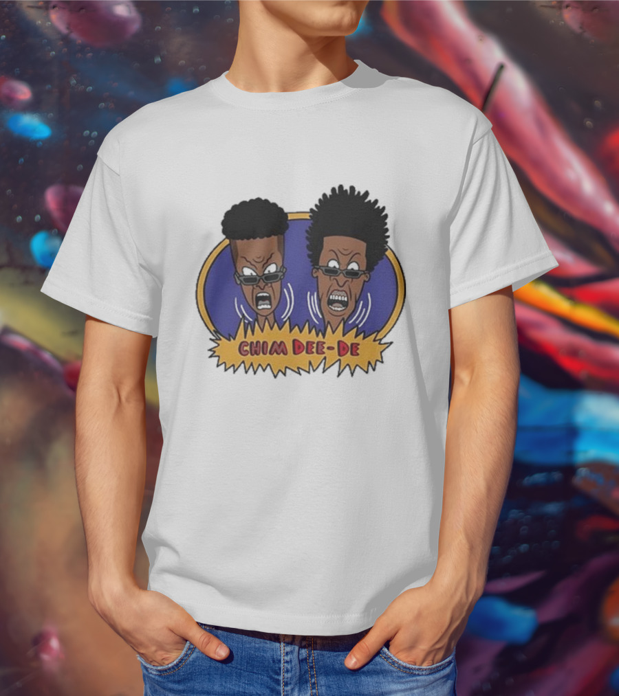 Chim Dee-De Beavis And Butt-Head Cartoon Characters With Bold Expressions T-Shirt