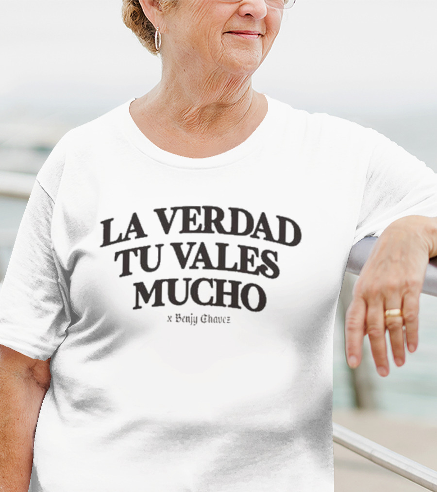 Benjy Chavez La Verdad Tu Vales Mucho Oversized Cafecito T-Shirt