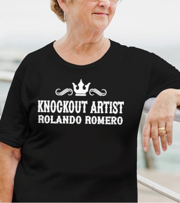 Knockout Artist Rolando Romero Crown Emblem T-Shirt