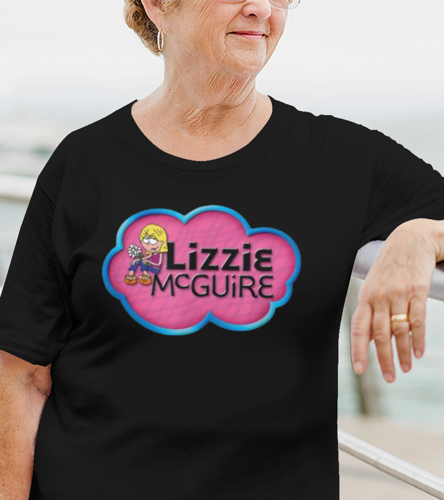 Lizzie McGuire Pink Cloud Cartoon T-Shirt