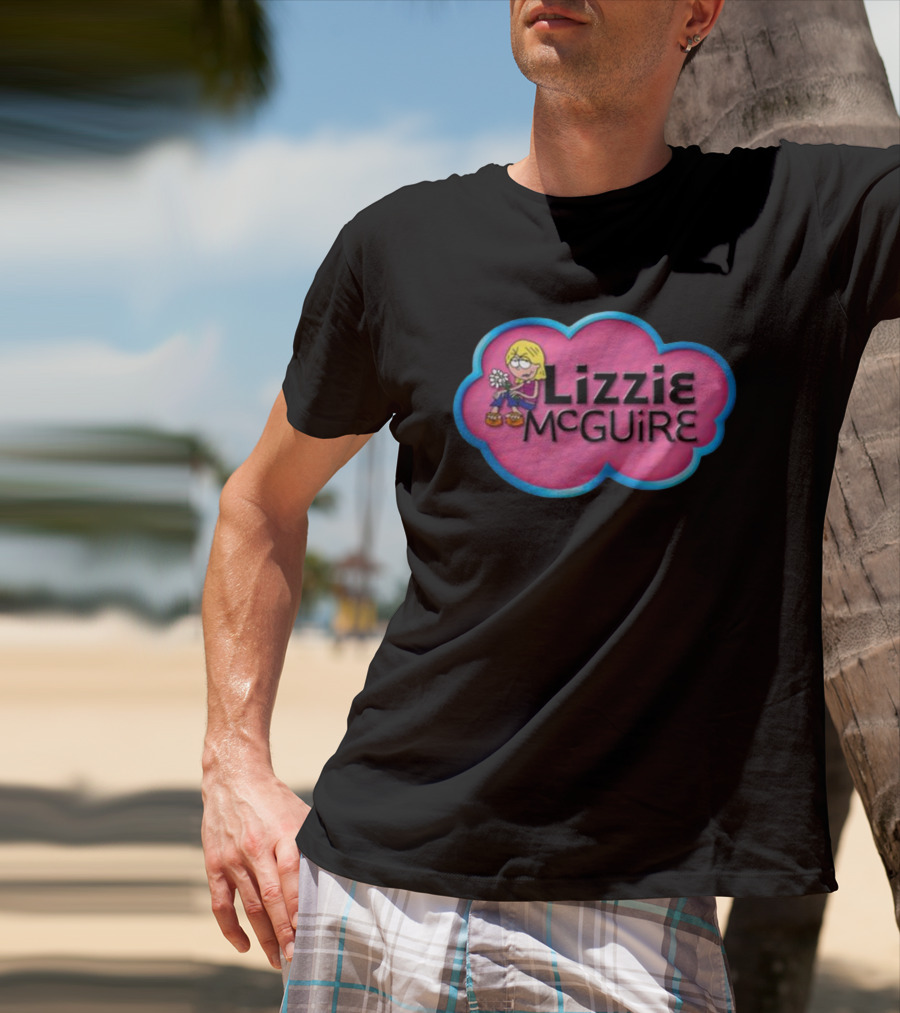 Lizzie McGuire Pink Cloud Cartoon T-Shirt
