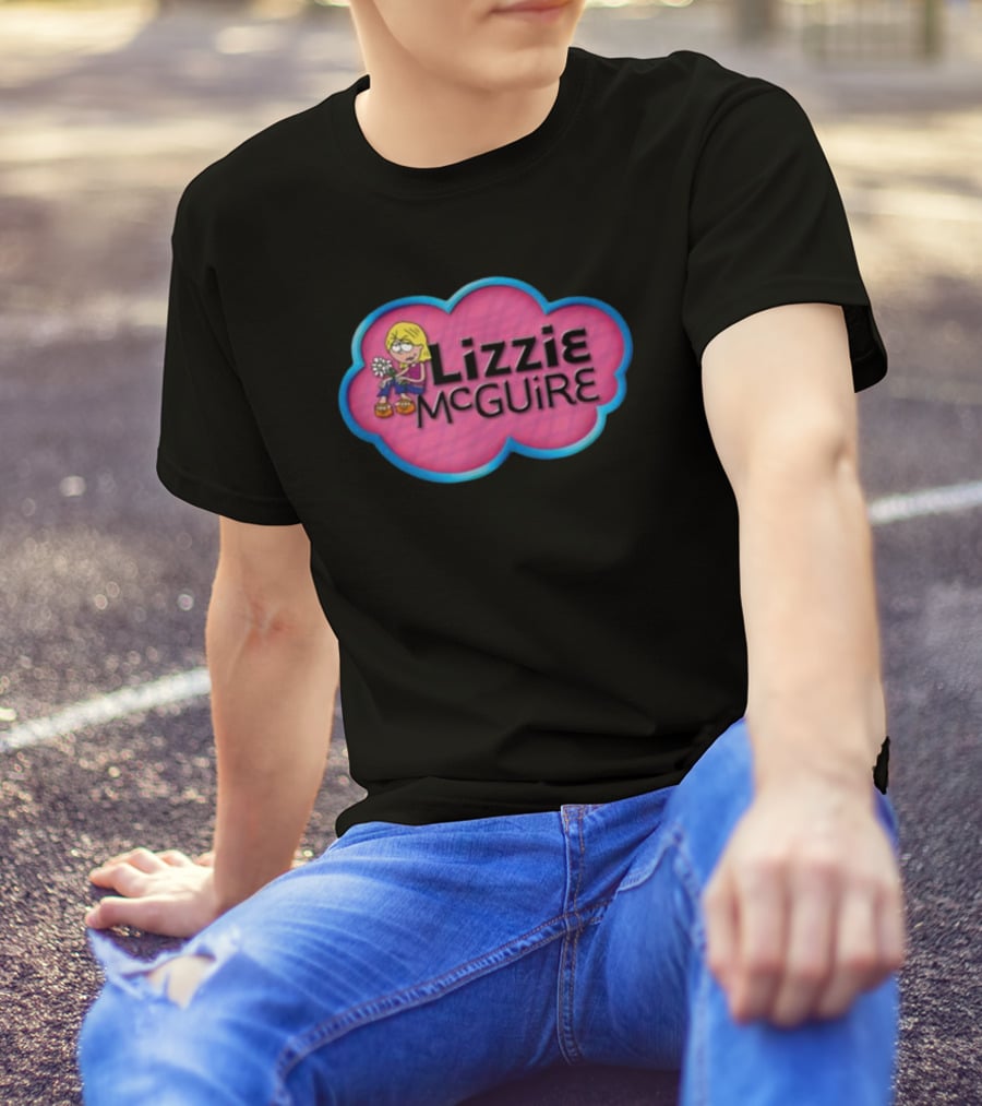 Lizzie McGuire Pink Cloud Cartoon T-Shirt