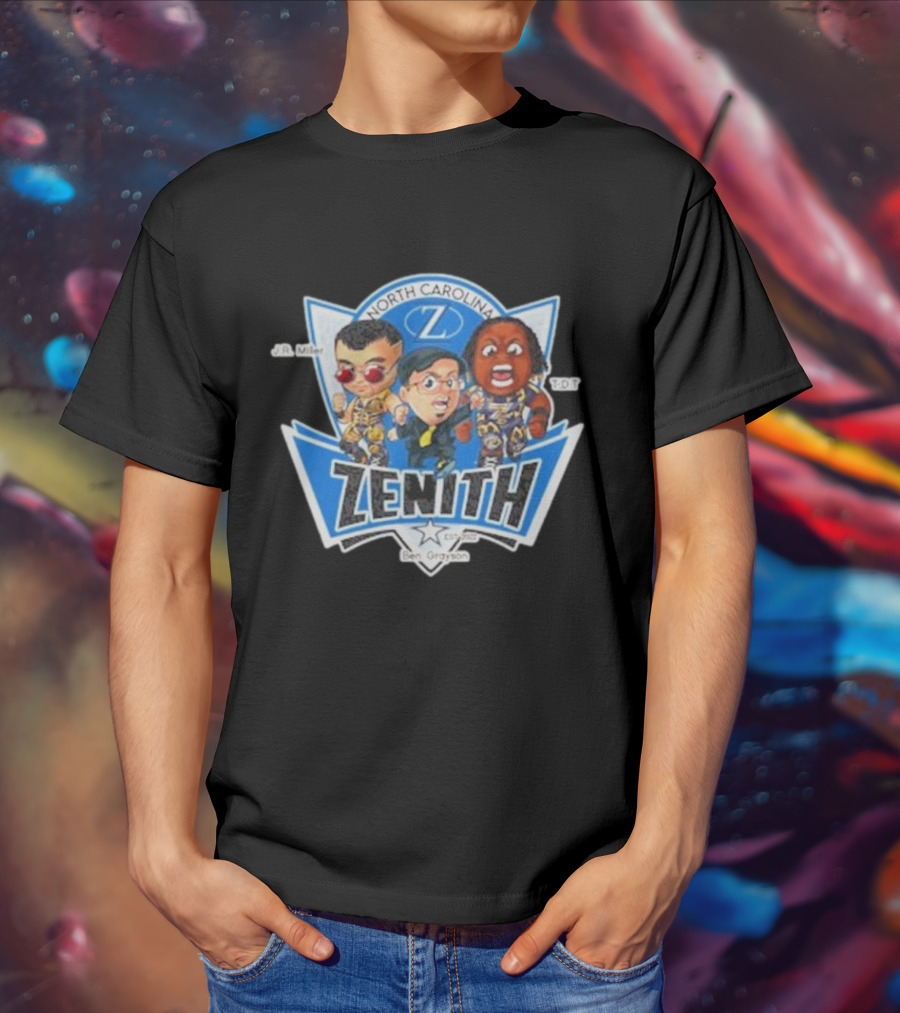 Zenith North Carolina J.R. Miller T.D.T Cartoon By Ben Grayson T-Shirt