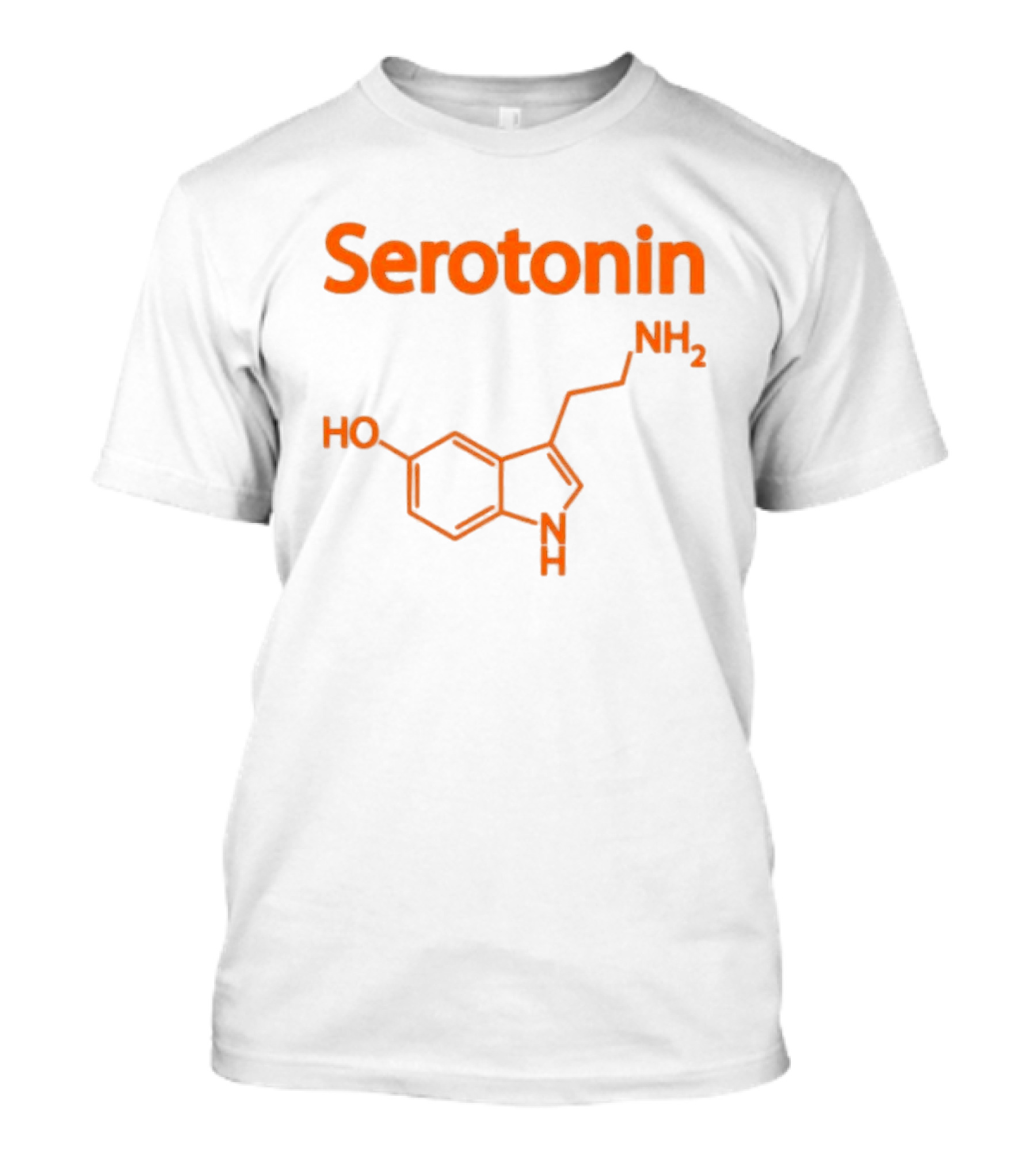 Serotonin Molecule Structure HO NH2 Chemistry T-Shirt