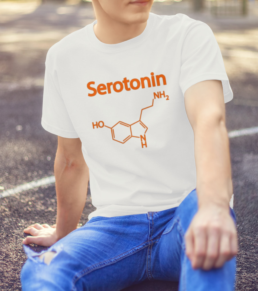 Serotonin Molecule Structure HO NH2 Chemistry T-Shirt