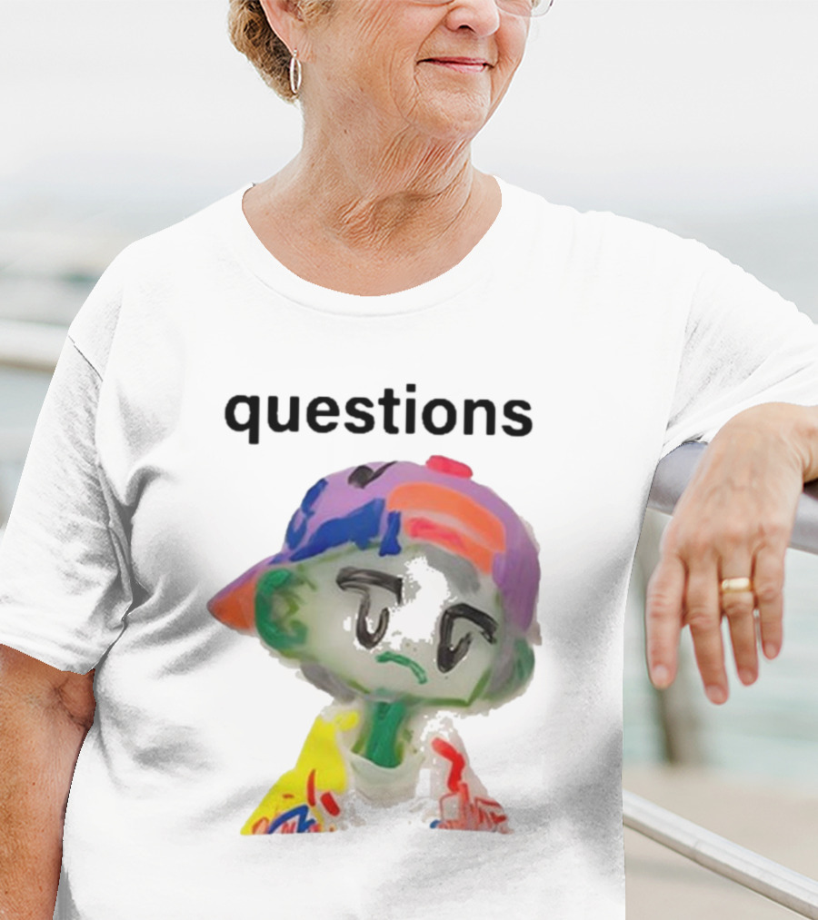 Kikillopieces Colorful Character Questions T-Shirt