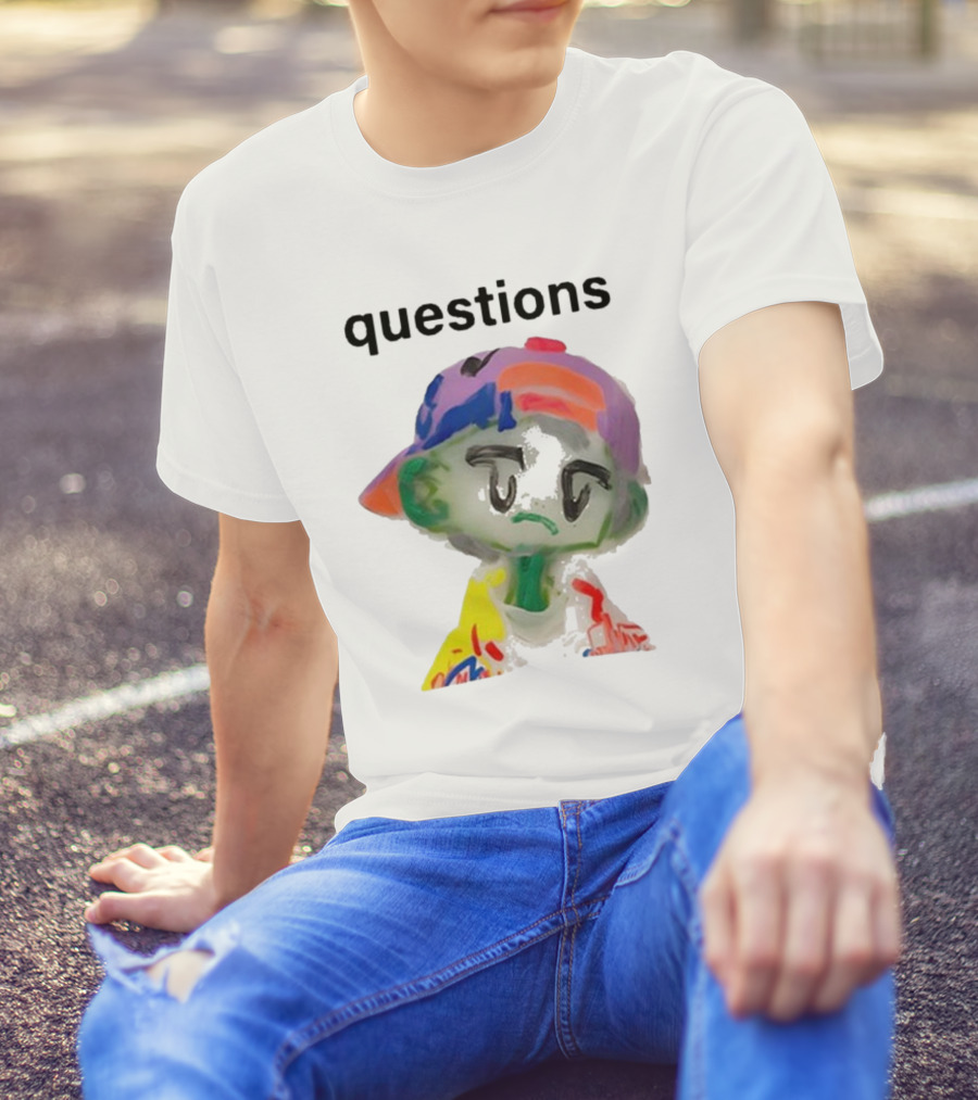 Kikillopieces Colorful Character Questions T-Shirt