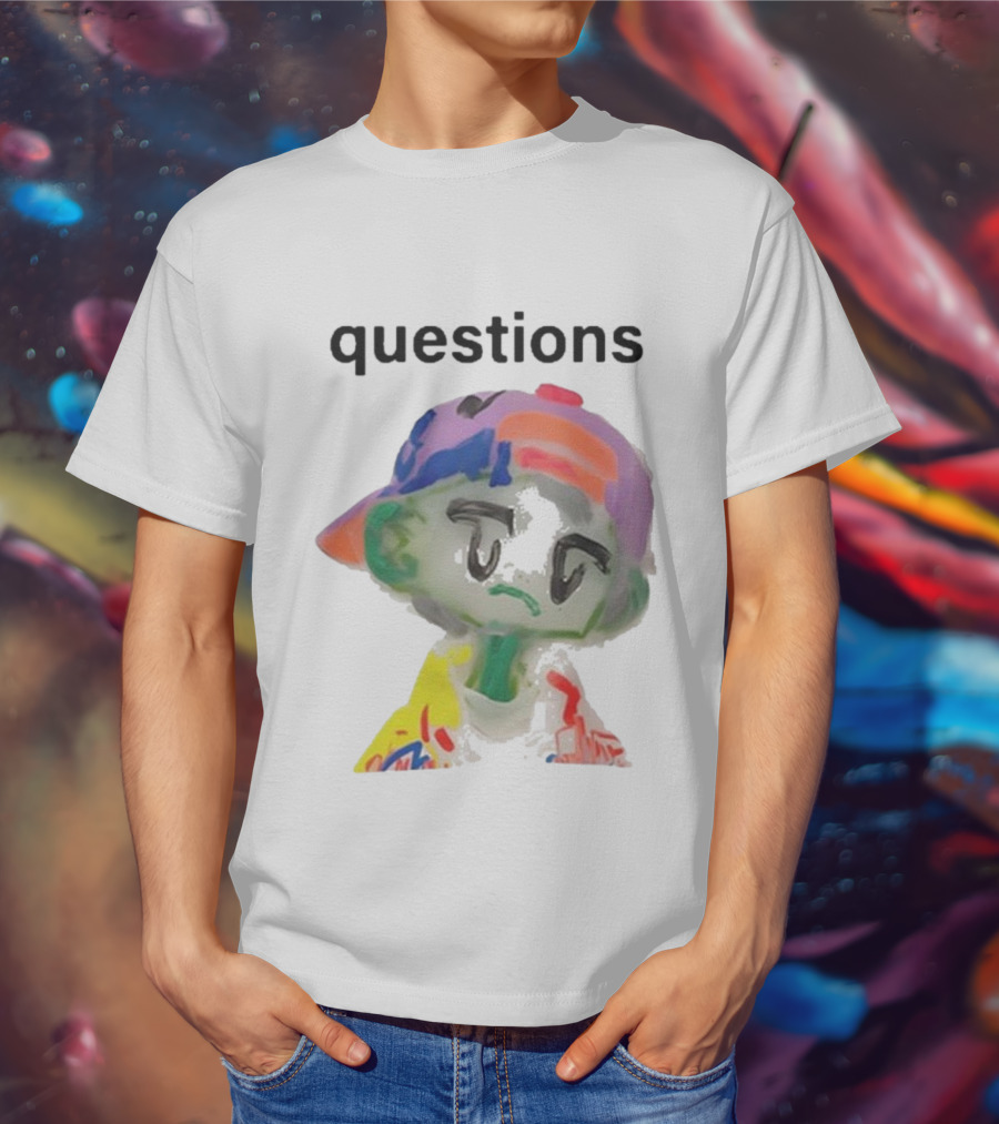 Kikillopieces Colorful Character Questions T-Shirt