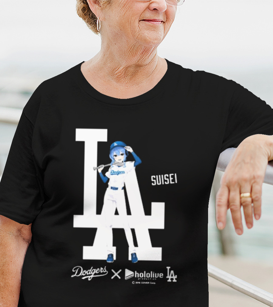 Dodgers X Hololive Suisei LA Collaboration T-Shirt